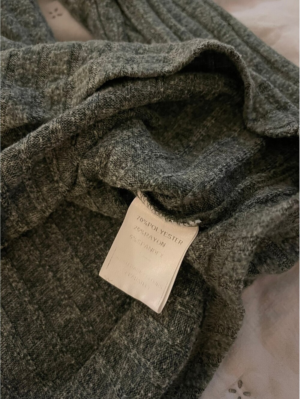 Heather Green Ribbed Henley and Jogger Lounge Set (Large) - Picture 7 of 10